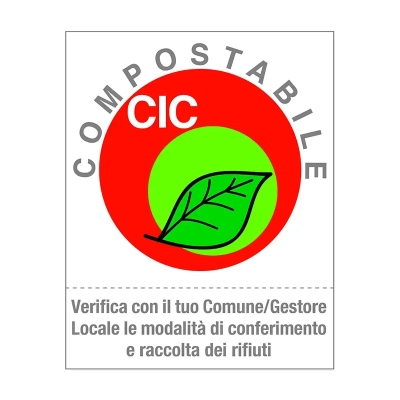 Logo certificazione compostabilità CIC