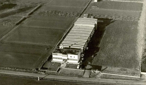 Foto aerea dello stabilimento nel 1961