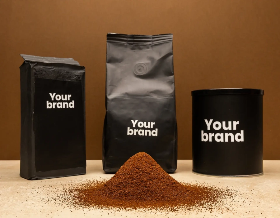 Varie tipologie di packaging per caffè macinato